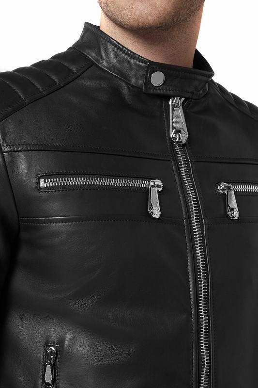 PHILIPP PLEIN Giacche di Pelle Codice prodotto: FABC MLB1575 PLE010N Affare Del Giorno