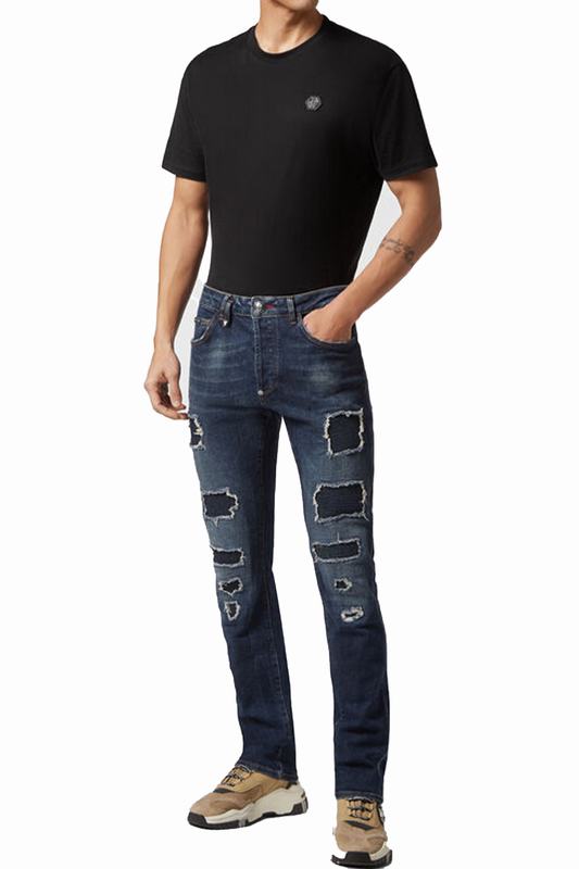 PHILIPP PLEIN Jeans Codice prodotto: FACC-MDT3547-PDE004N_09GD Offerta San Valentino
