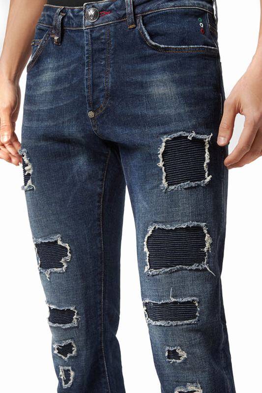 PHILIPP PLEIN Jeans Codice prodotto: FACC-MDT3547-PDE004N_09GD Offerta San Valentino