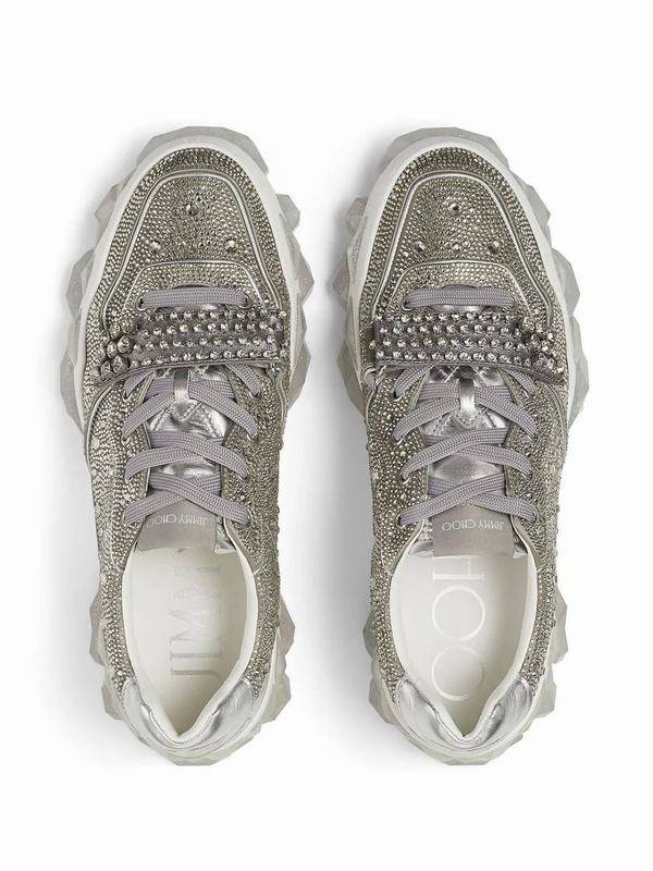 Jimmy Choo Sneakers Codice prodotto: DIAMOND X STRAMP SILVER Qualità Garantita