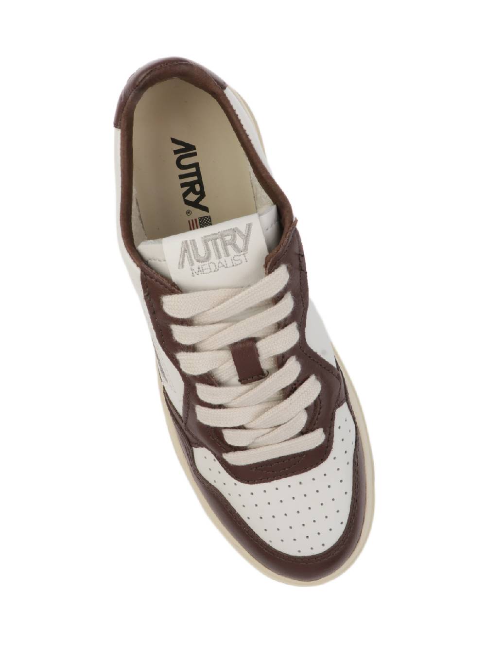 AUTRY Sneakers Donna Medalist Low in Pelle Bicolore Fino Al -60%
