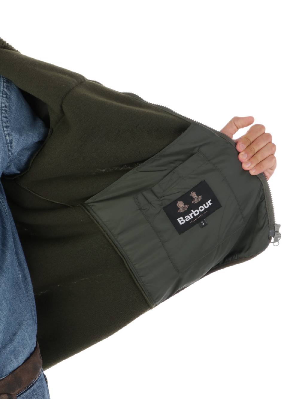 BARBOUR Giacca Uomo in Pile Hobson Vendita Calda