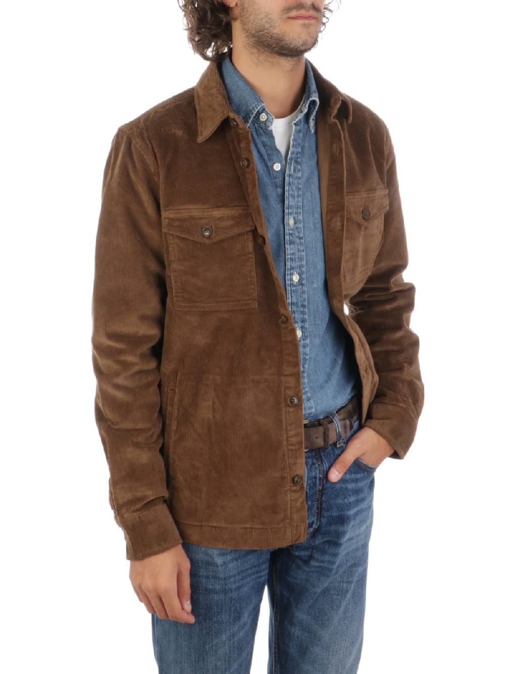 BARBOUR Overshirt Uomo Corduroy Saldi Di Fabbrica