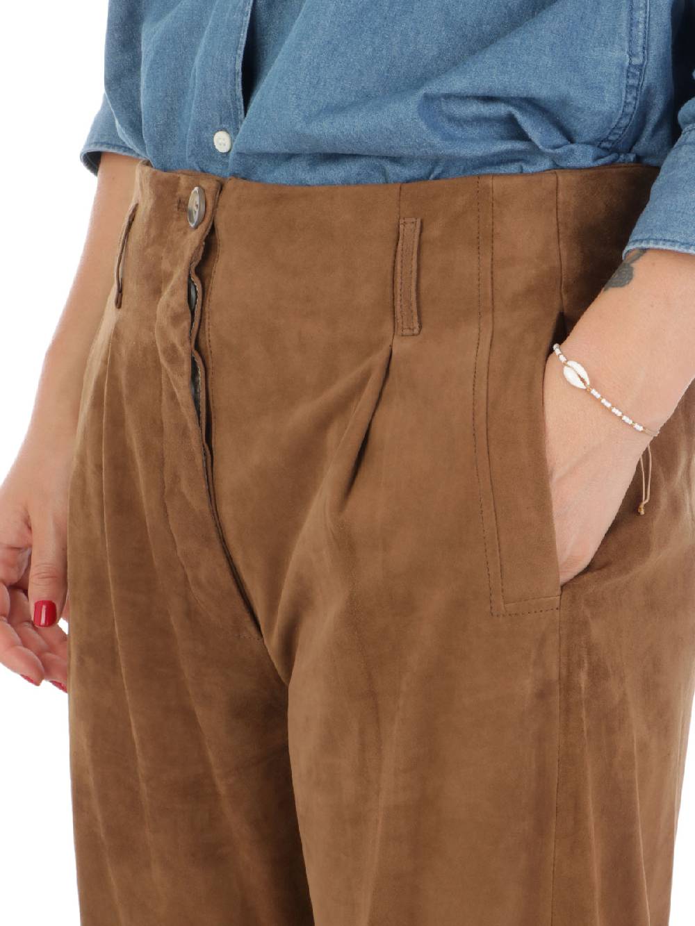 KILTIE Pantaloni Donna Arles in Suede Italia