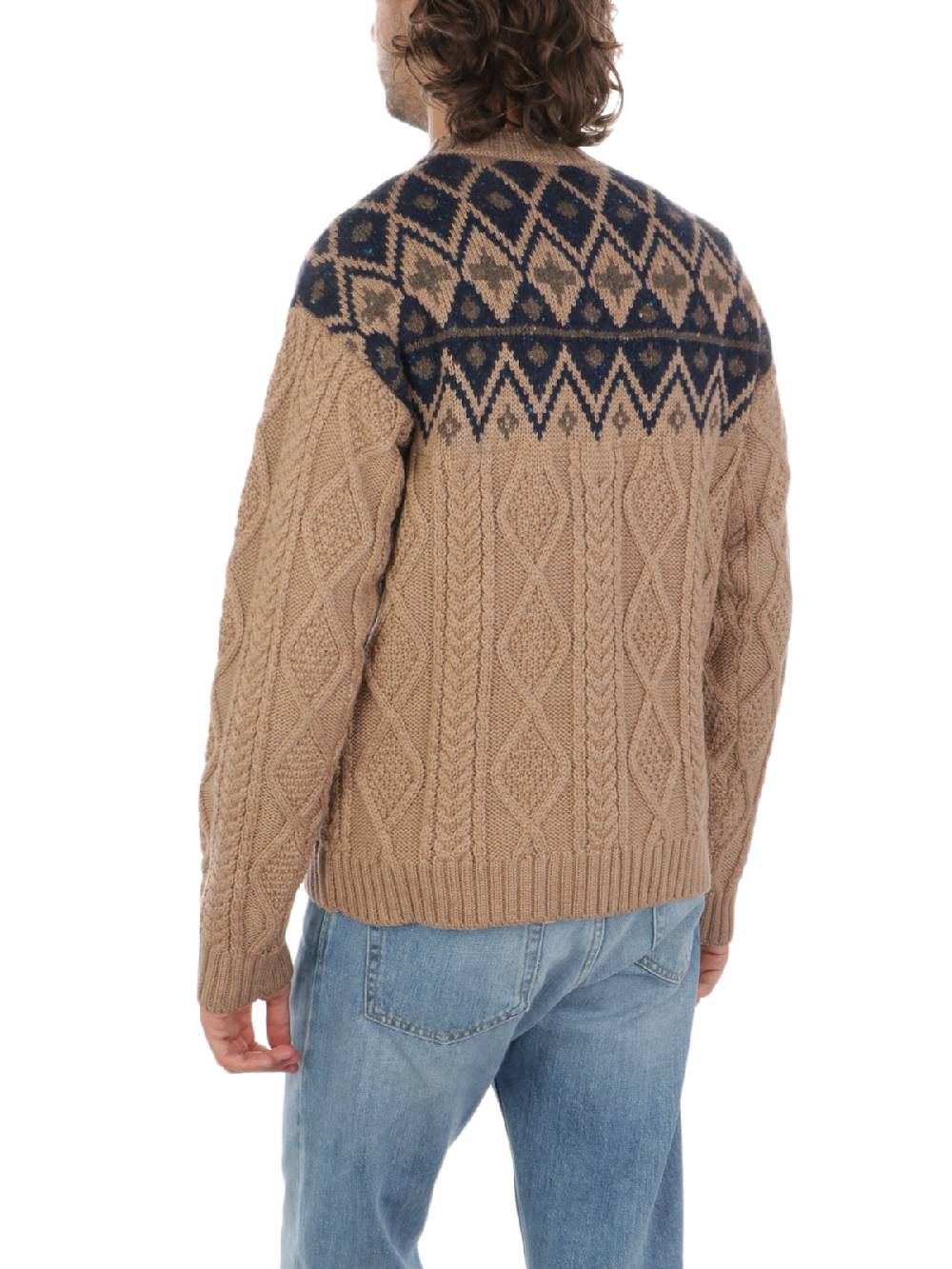 WOOLRICH Pullover Uomo Fair Isle in Lana Vendita