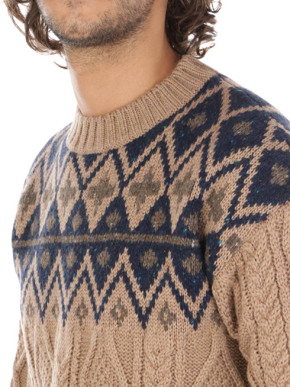 WOOLRICH Pullover Uomo Fair Isle in Lana Vendita