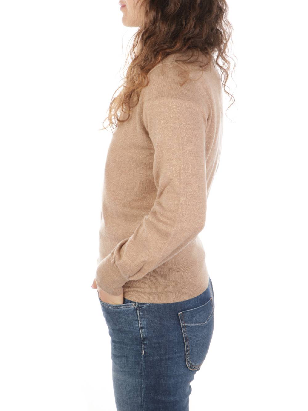 QUILISIA Dolcevita Donna Lurex in Lana Merino Qualità Garantita