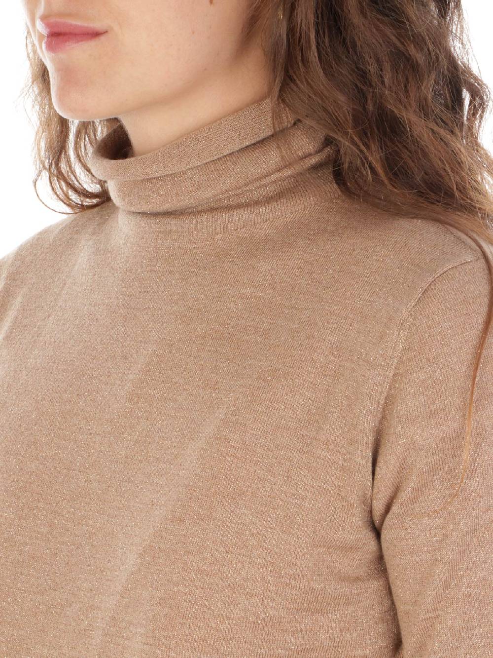 QUILISIA Dolcevita Donna Lurex in Lana Merino Qualità Garantita