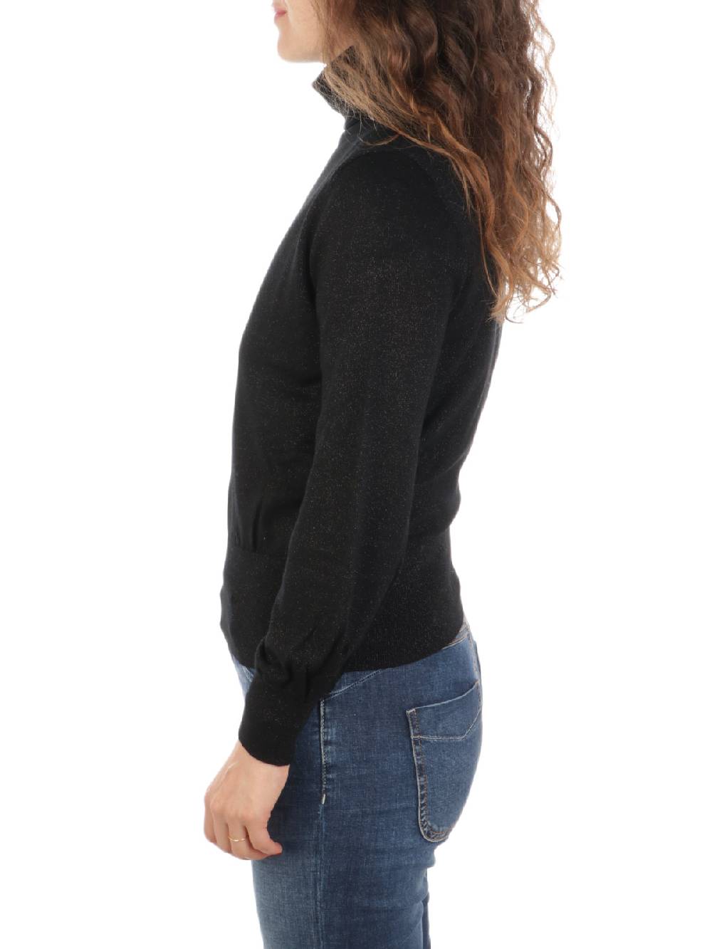 QUILISIA Dolcevita Donna Lurex in Lana Merino Consegna Veloce