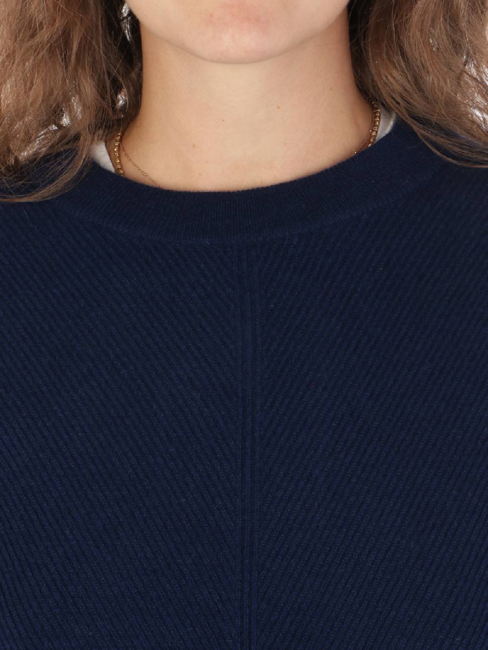 QUILISIA Maglia Donna a Coste in Lana e Cashmere Affare Del Giorno