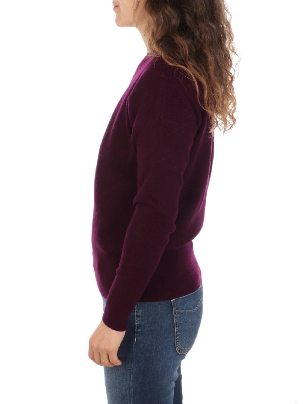 QUILISIA Maglia Donna a Coste in Lana e Cashmere Prezzo Ridotto