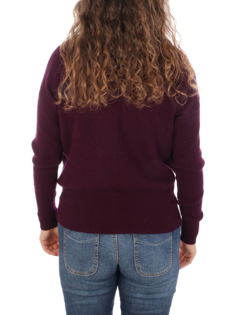 QUILISIA Maglia Donna a Coste in Lana e Cashmere Prezzo Ridotto