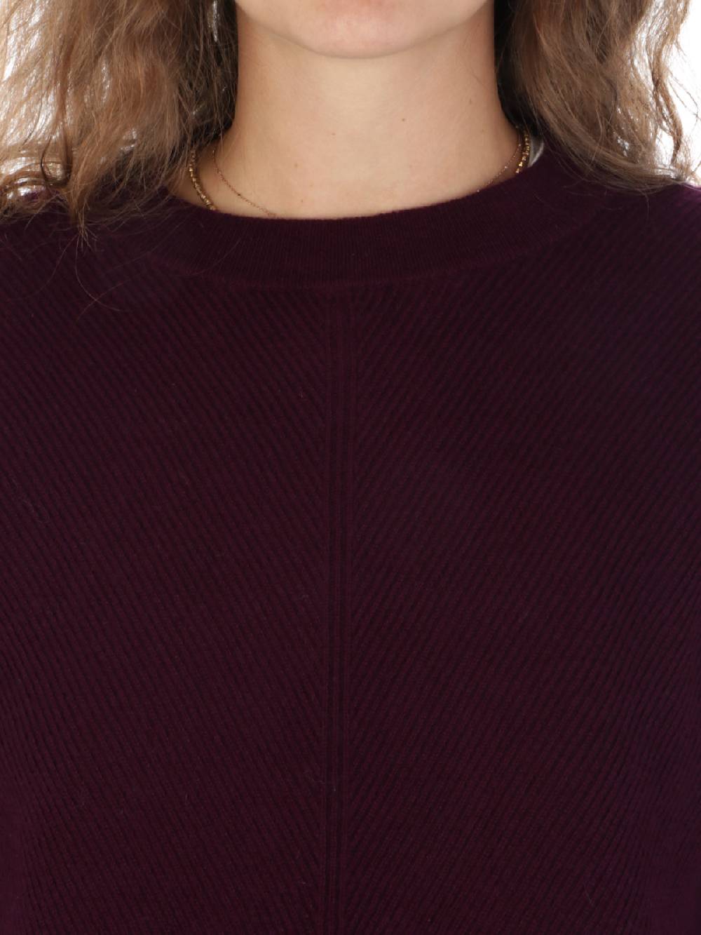 QUILISIA Maglia Donna a Coste in Lana e Cashmere Prezzo Ridotto