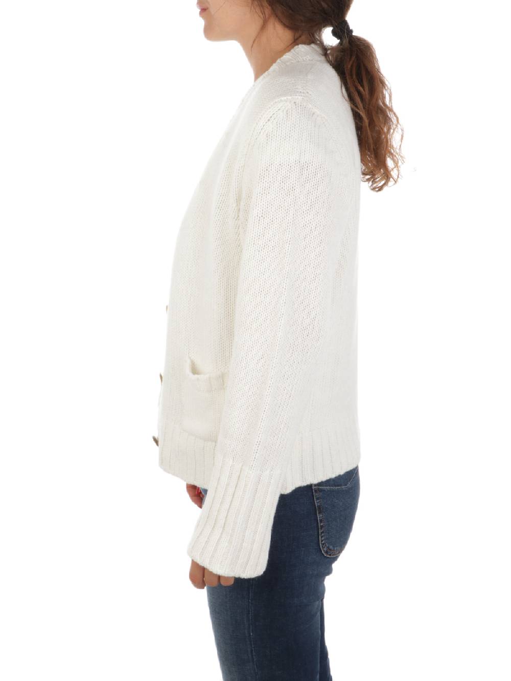 19.61 MILANO Cardigan Donna in Lana e Cashmere Sottocosto