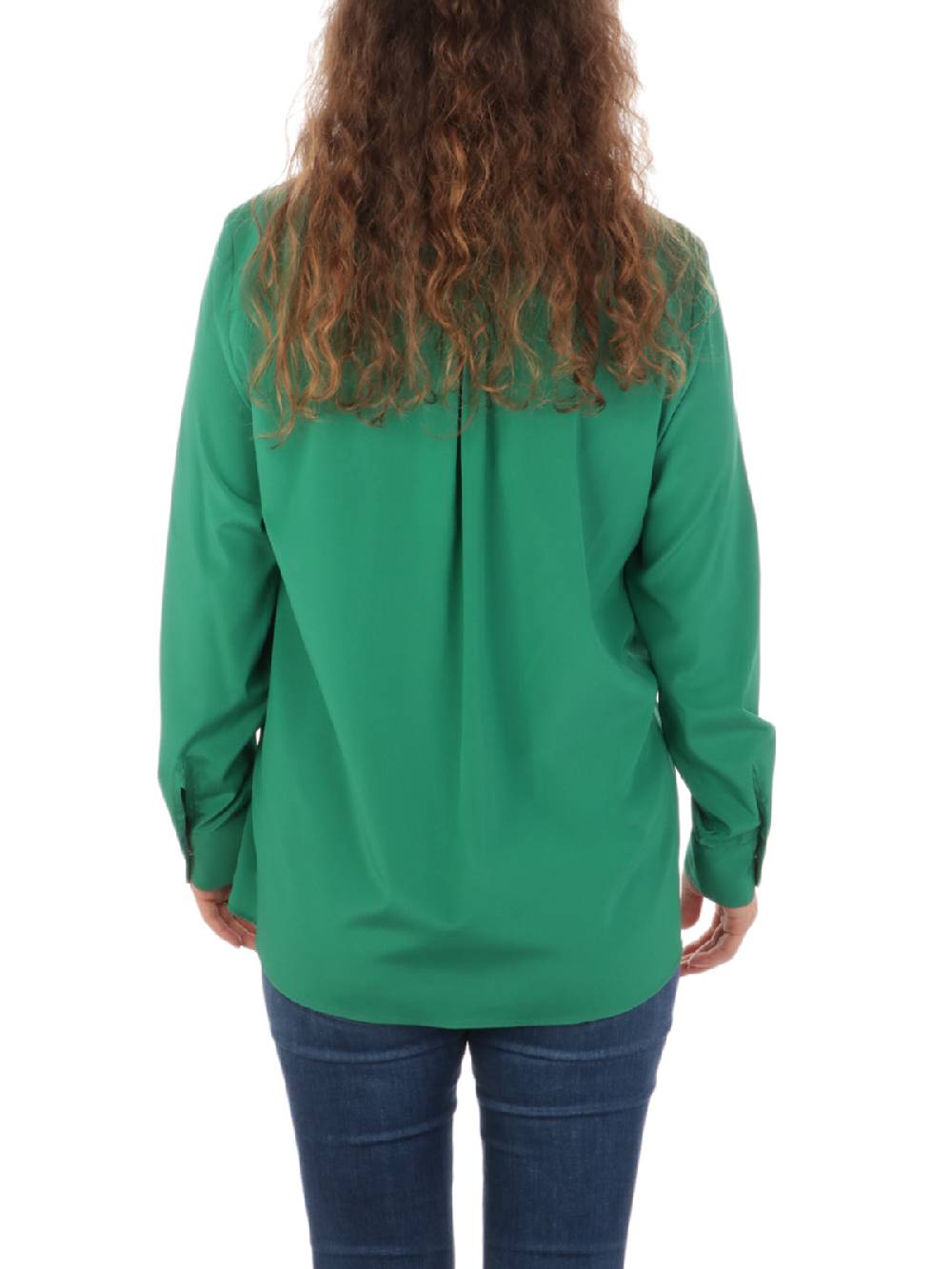 CALIBAN Blusa Donna in Seta Stretch Vendita Calda