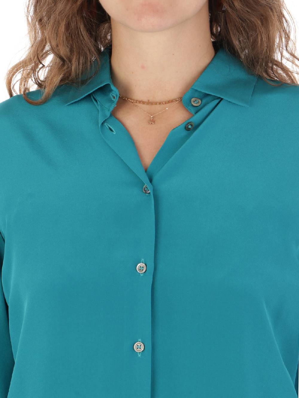 F.IT Camicia Donna in Misto Seta In Saldo