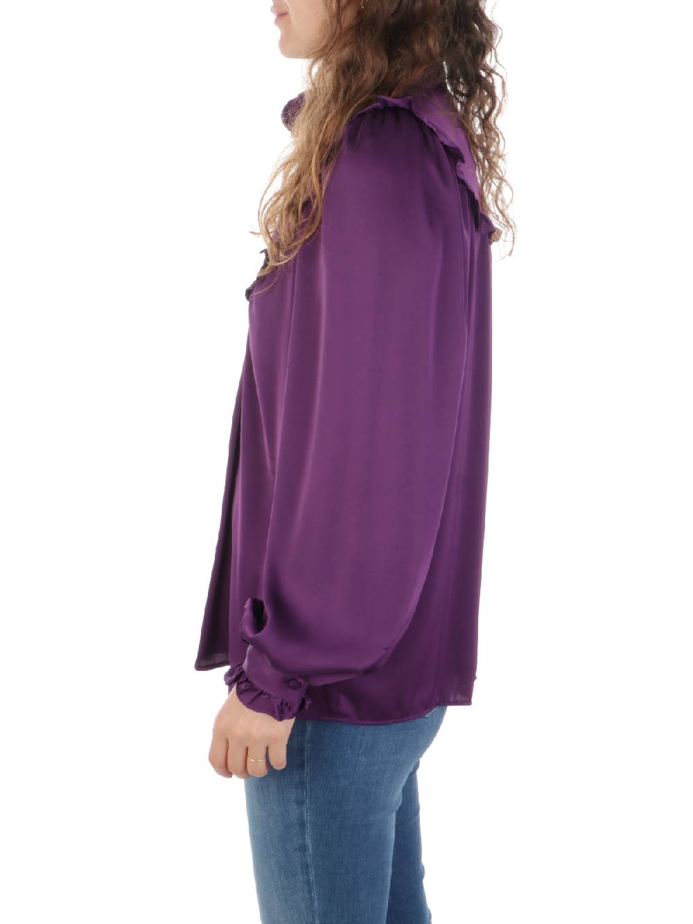 F.IT Camicia Donna con Rouches Moda
