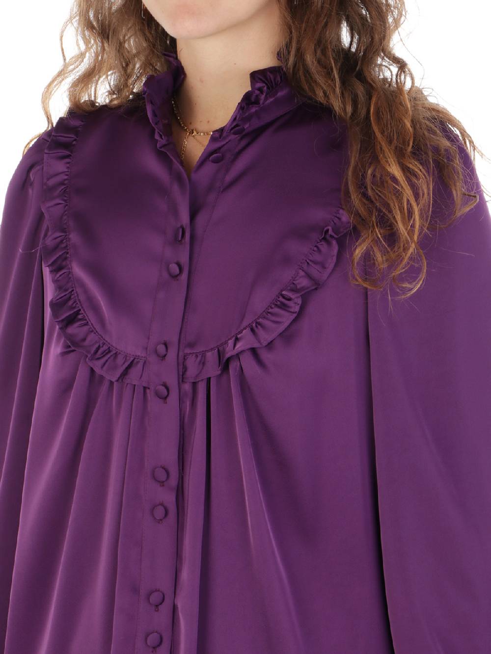 F.IT Camicia Donna con Rouches Moda