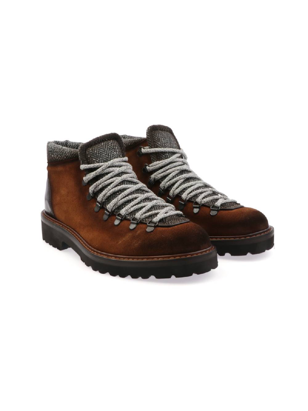 BOTTI Stivaletto Uomo in Suede e Tessuto