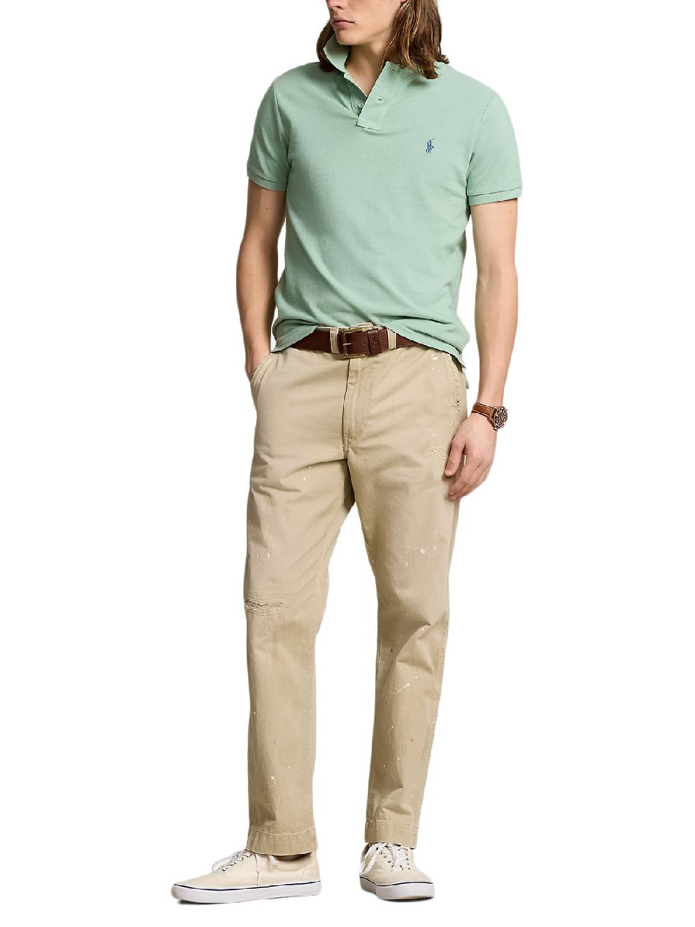 Polo Ralph Lauren Iconic Mesh Polo In Saldo