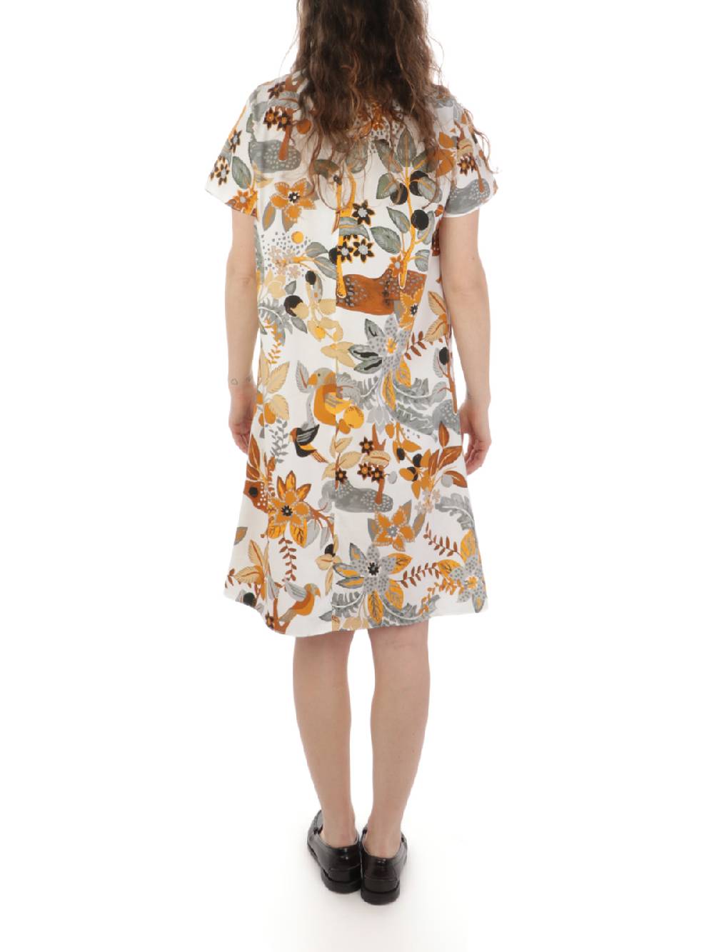 CALIBAN Abito Donna A Fiori In Cotone Online