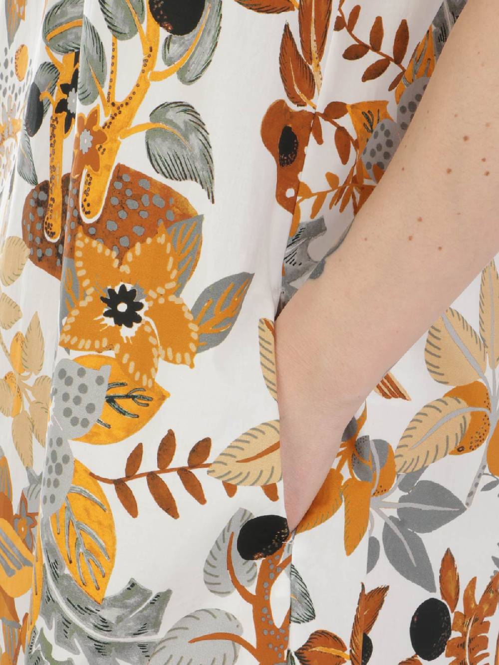 CALIBAN Abito Donna A Fiori In Cotone Online