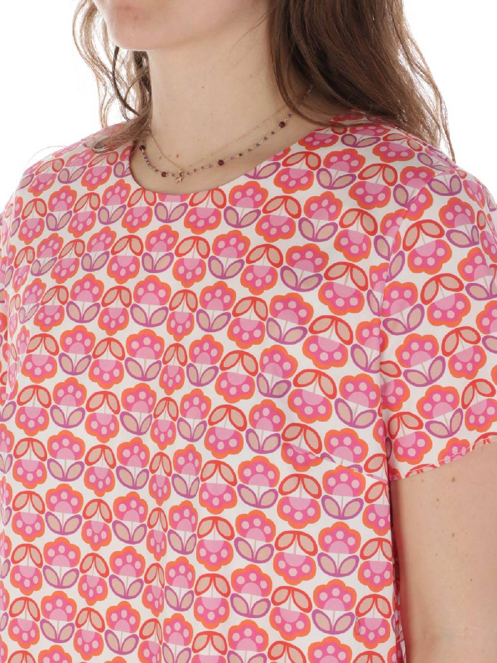 CALIBAN Abito Donna A Fiori Stretch Outlet