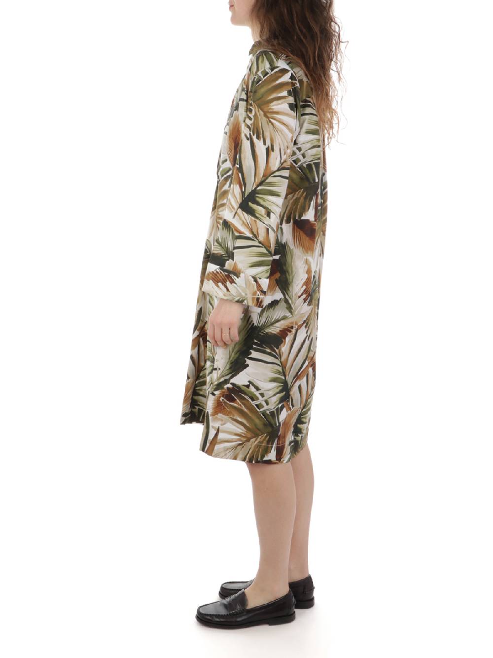 CALIBAN Abito Donna A Fiori In Cotone Stretch In Vendita
