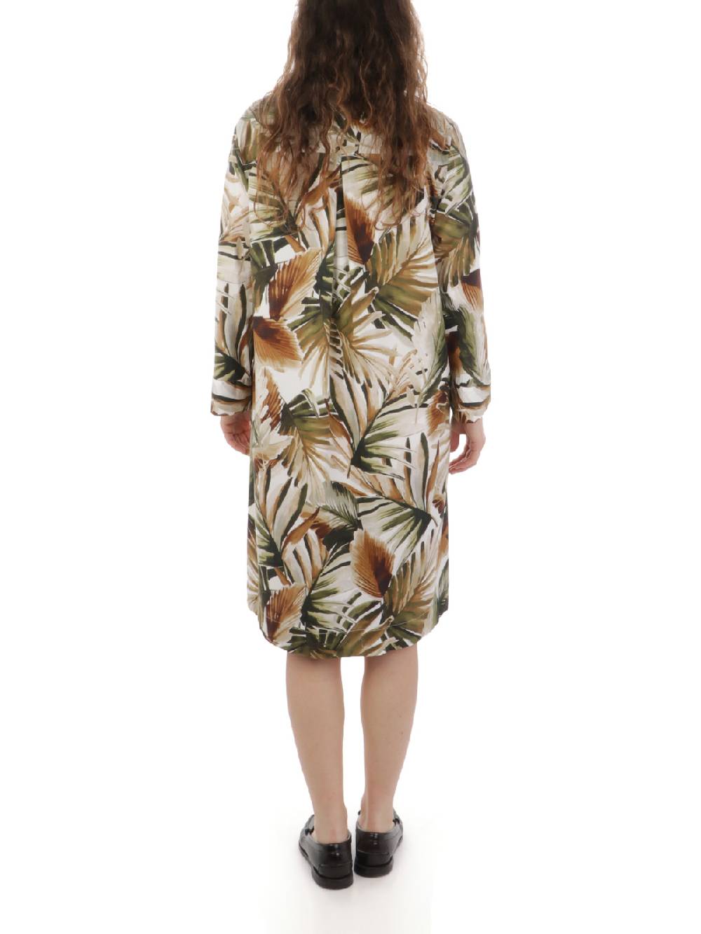 CALIBAN Abito Donna A Fiori In Cotone Stretch In Vendita