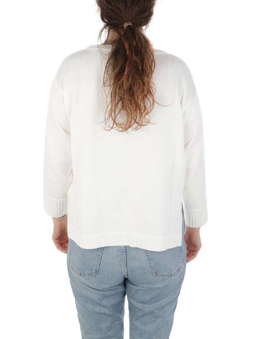 ROSSOPURO Maglia Donna Over In Cotone In Linea