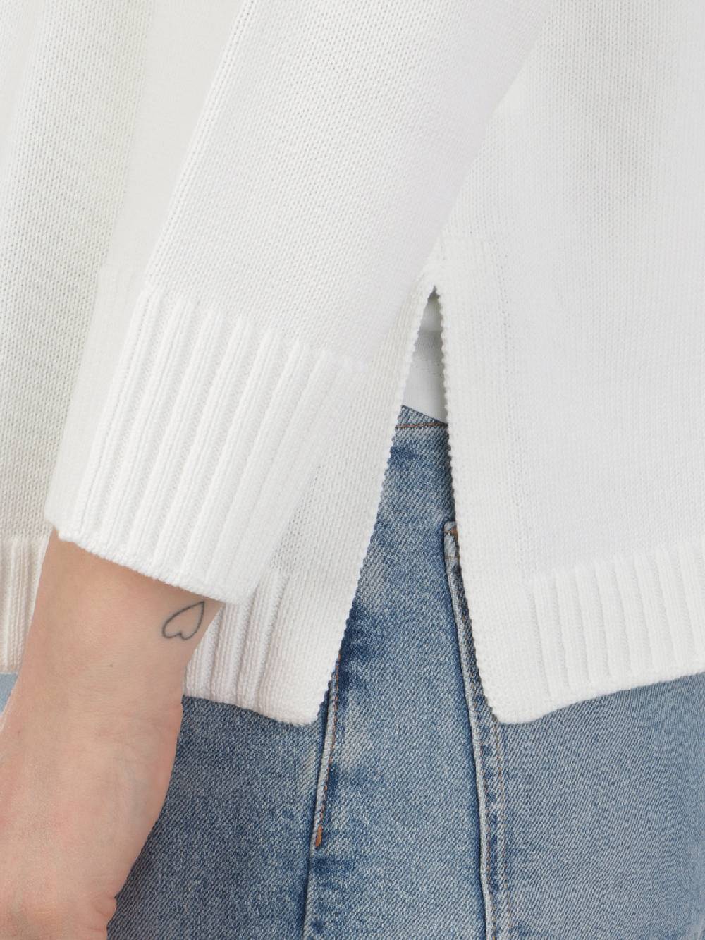 ROSSOPURO Maglia Donna Over In Cotone In Linea