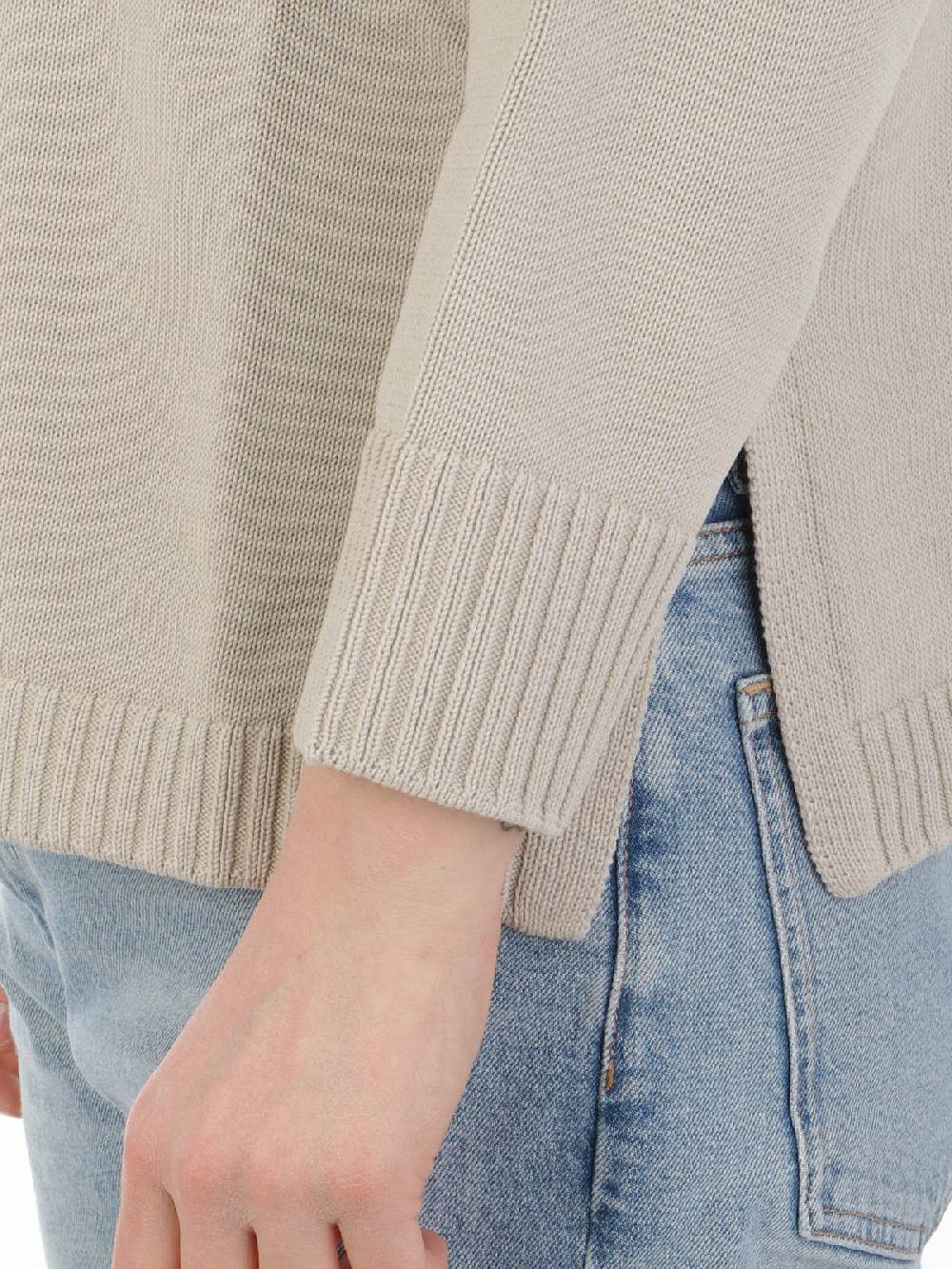 ROSSOPURO Maglia Donna Over In Cotone Nuovo