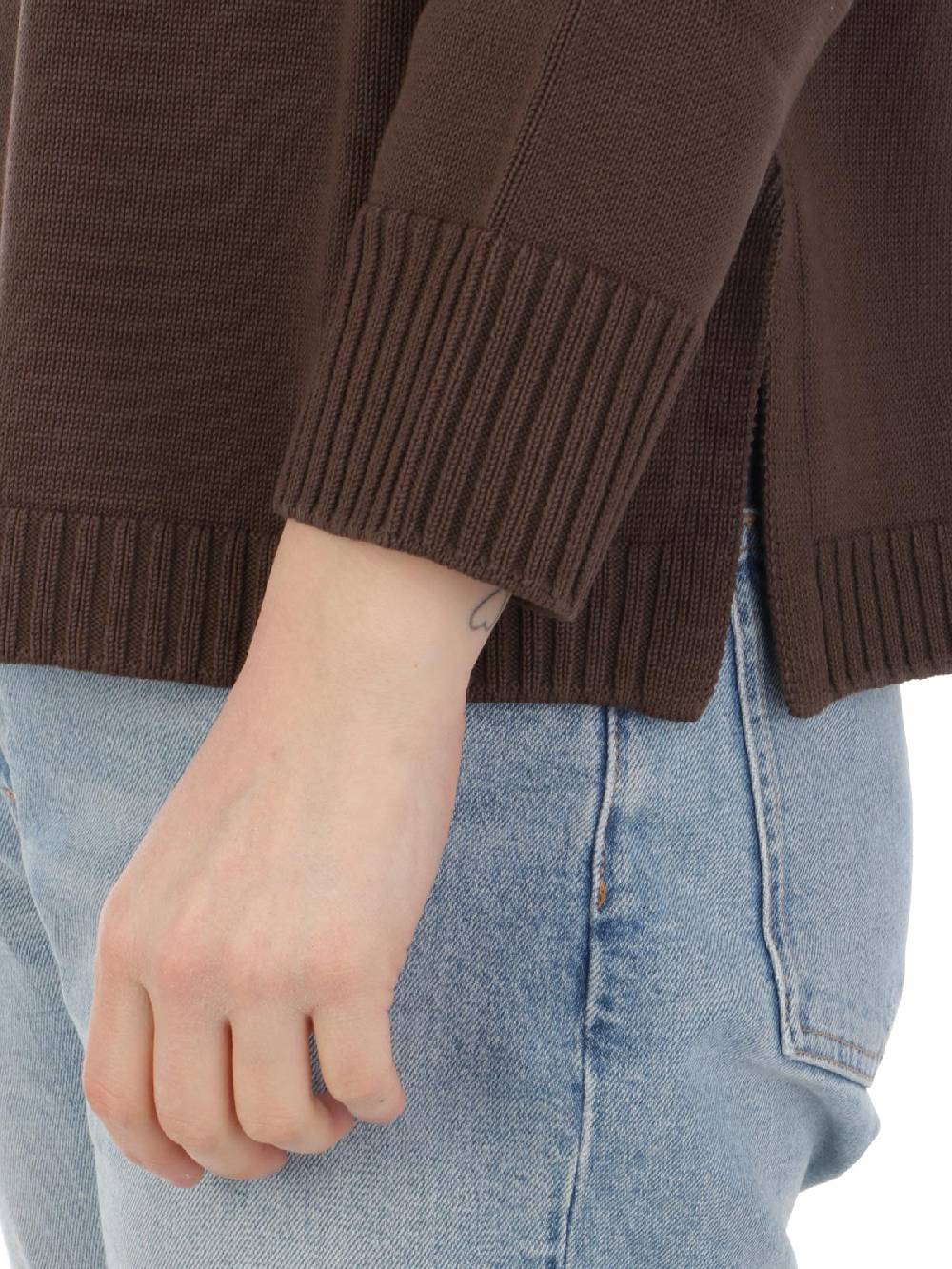 ROSSOPURO Maglia Donna Over In Cotone Qualità