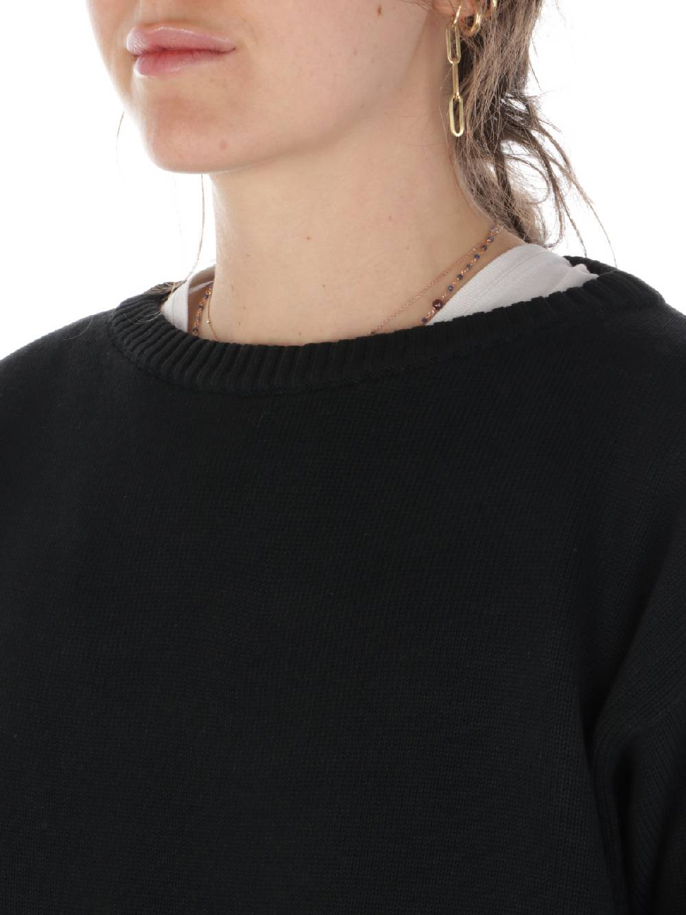 ROSSOPURO Maglia Donna Over In Cotone Vendita