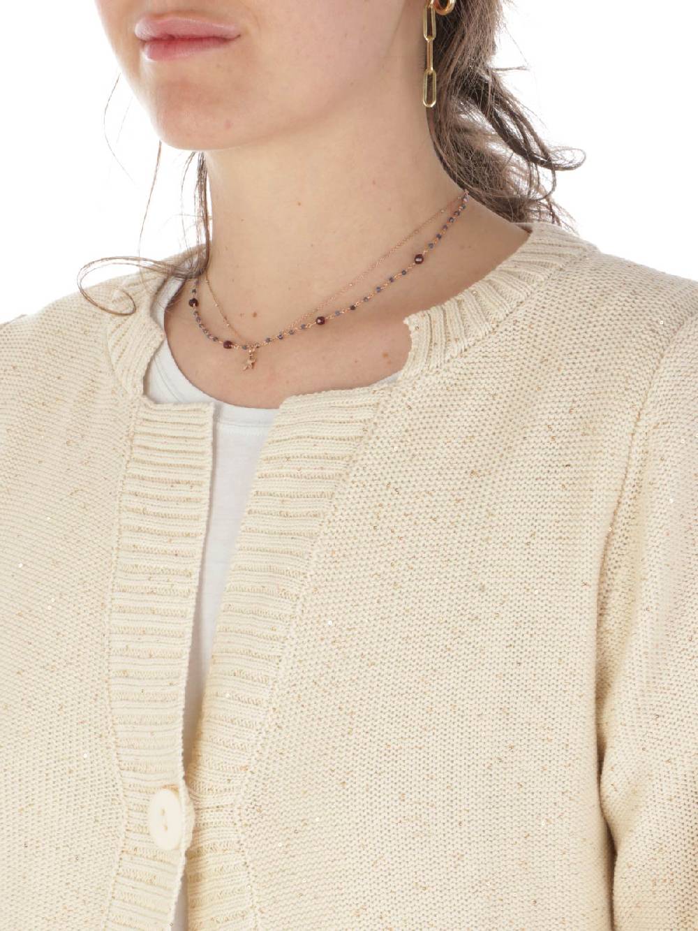 MAIDA MILA Cardigan Donna Con Paillettes Soddisfazione Garantita