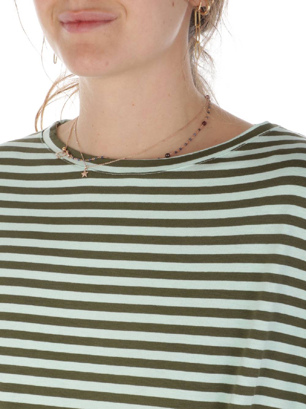 MAIDA MILA Blusa Ampia Donna Rigata In Viscosa Prezzo Ridotto