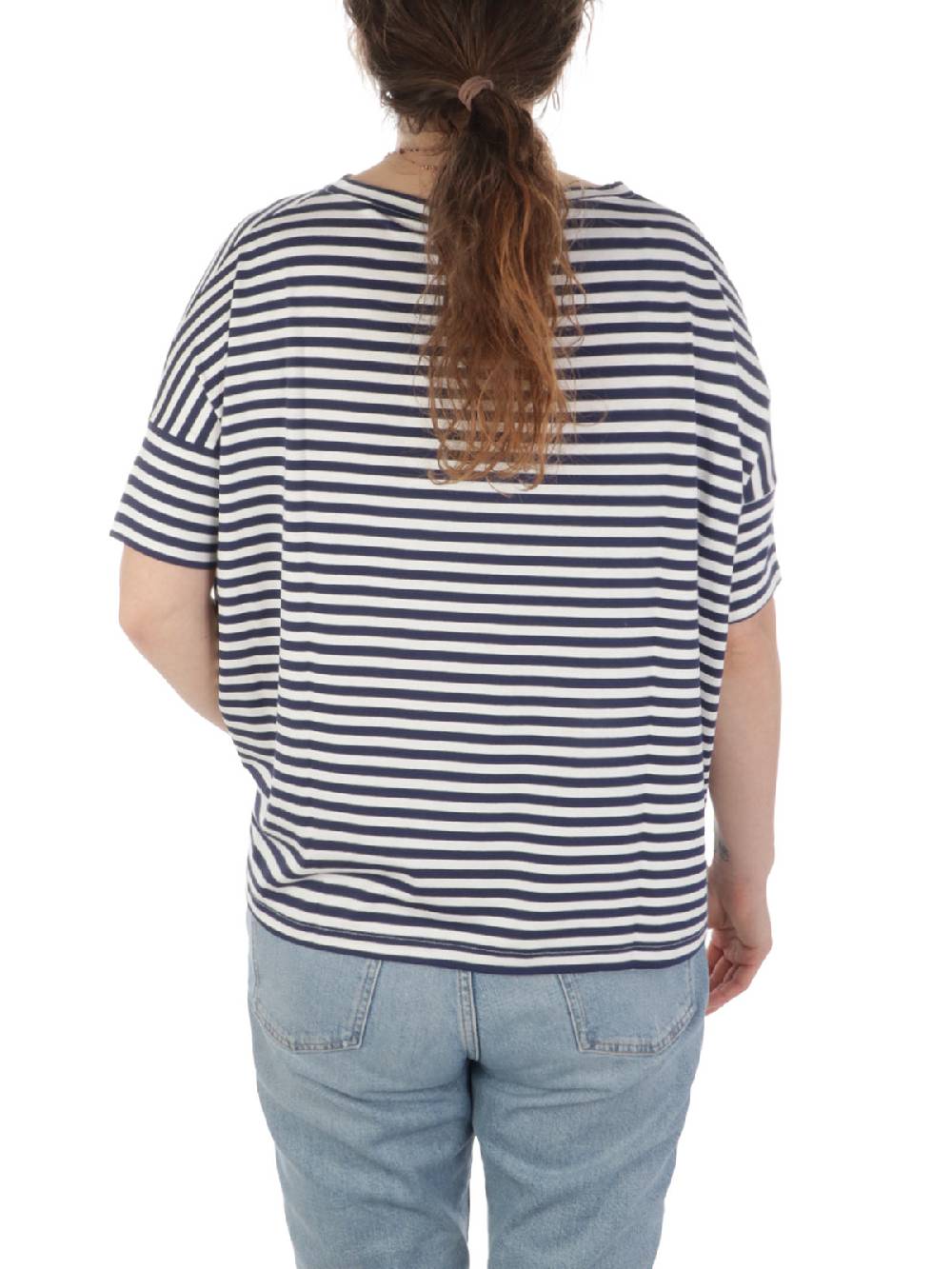 MAIDA MILA Blusa Ampia Donna Rigata In Viscosa Sottocosto