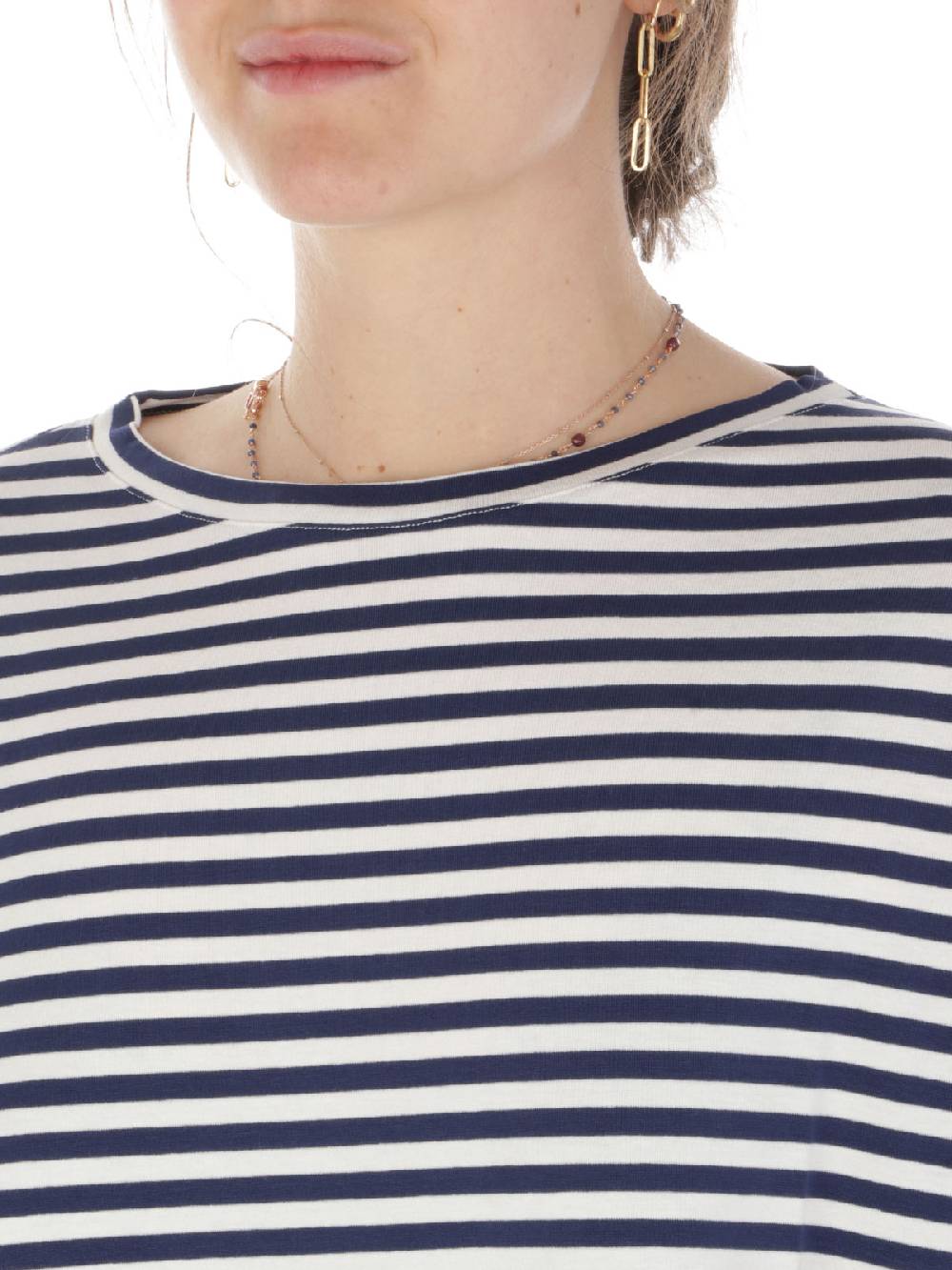 MAIDA MILA Blusa Ampia Donna Rigata In Viscosa Sottocosto