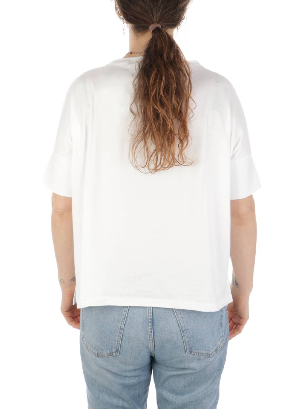 MAIDA MILA Blusa Ampia Donna In Cotone Stretch Presa