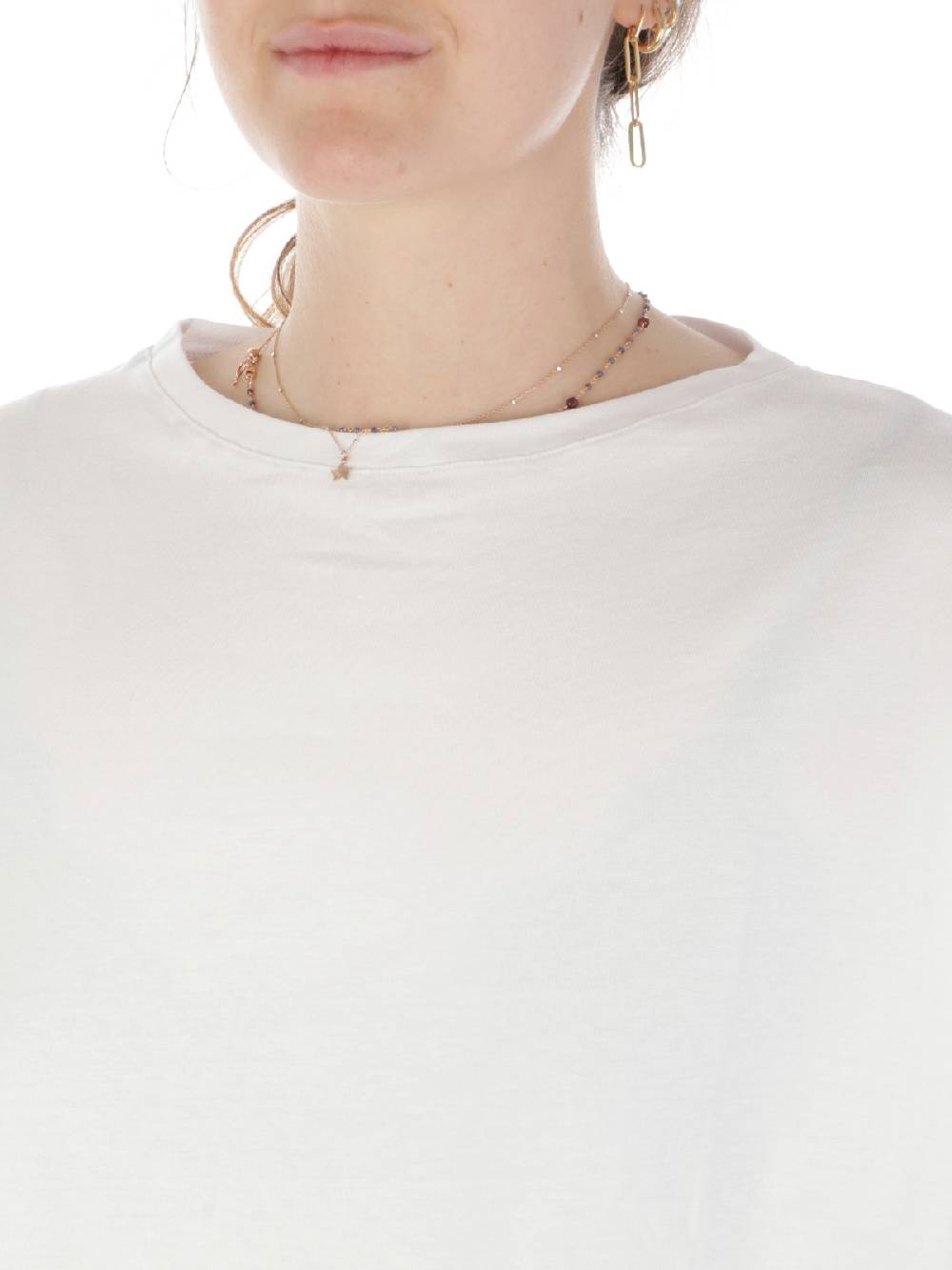 MAIDA MILA Blusa Ampia Donna In Cotone Stretch Presa