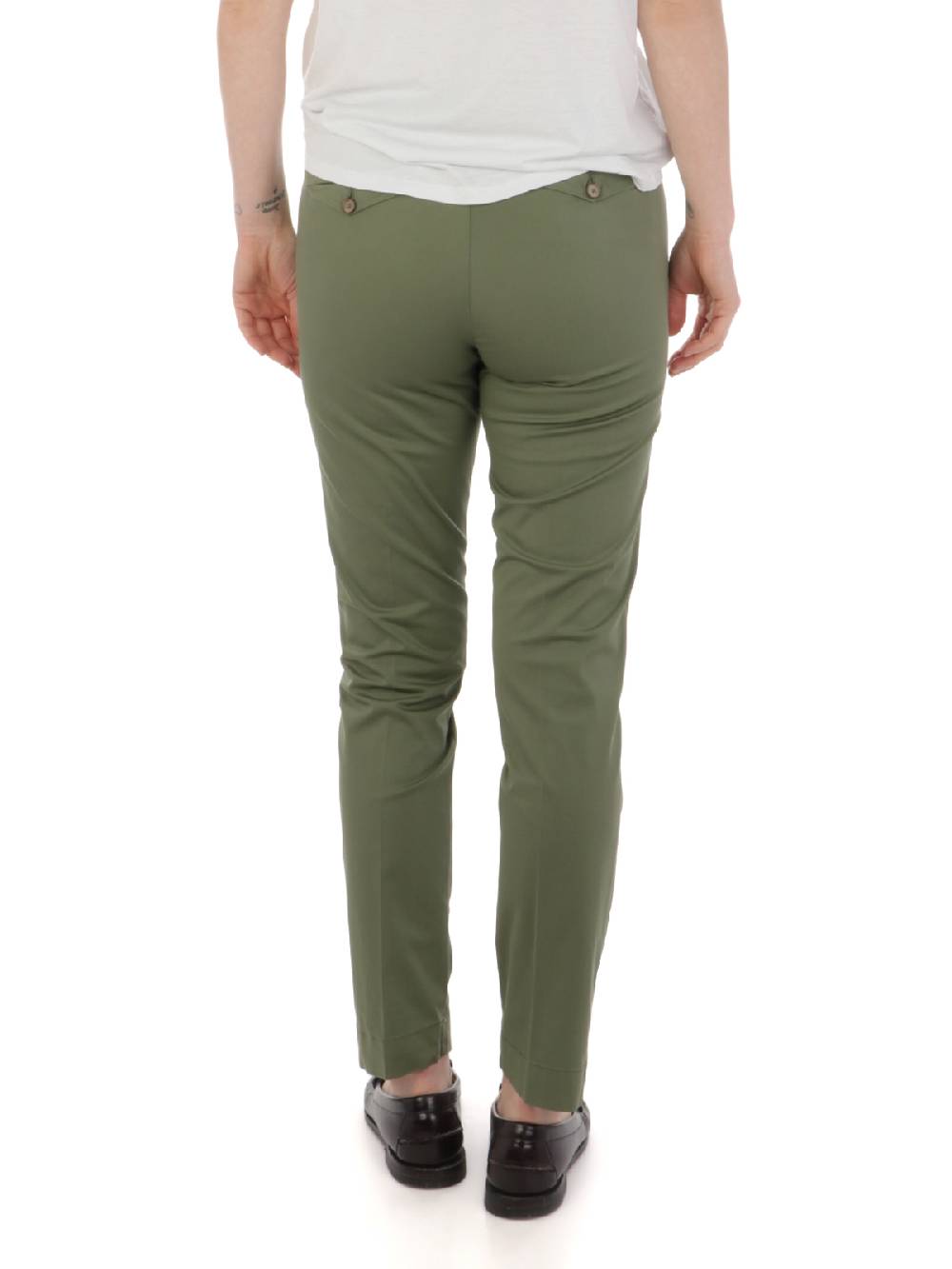 BRIGLIA 1949 Pantaloni Donna Nicole in Cotone Stretch Saldi Di Fabbrica