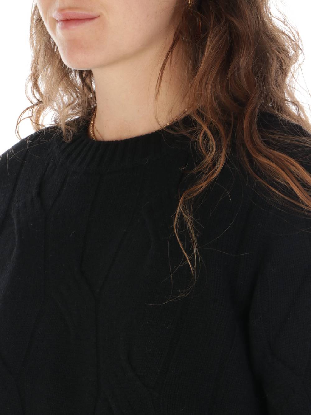 KANGRA Maglia Donna in Lana e Cashmere a Treccia Acquista Ora