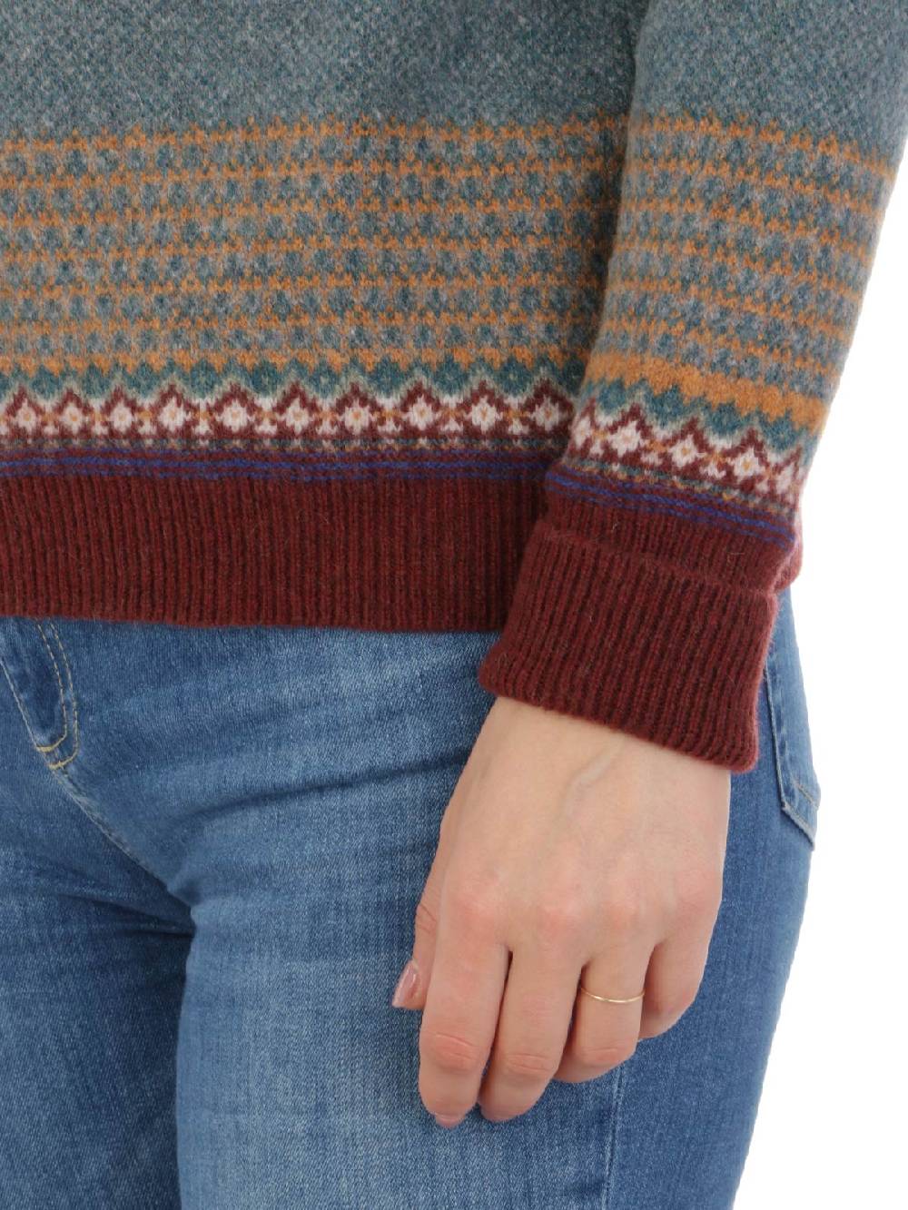 ERIBE' Pullover Donna Alpine in Lana Vendita Calda
