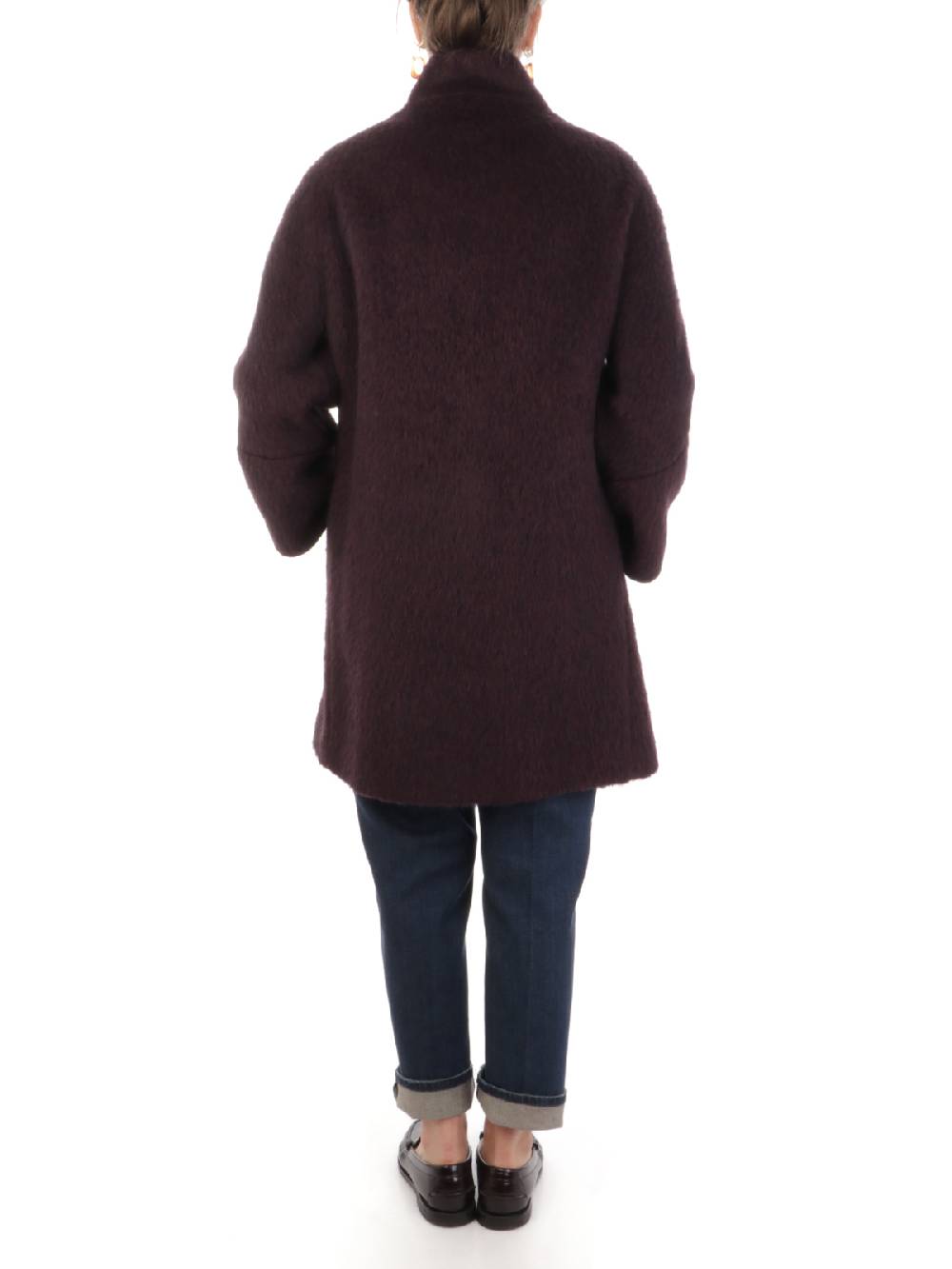 CINZIA ROCCA Cappotto Doppiopetto Donna a Collo Alto Promozione Limitata