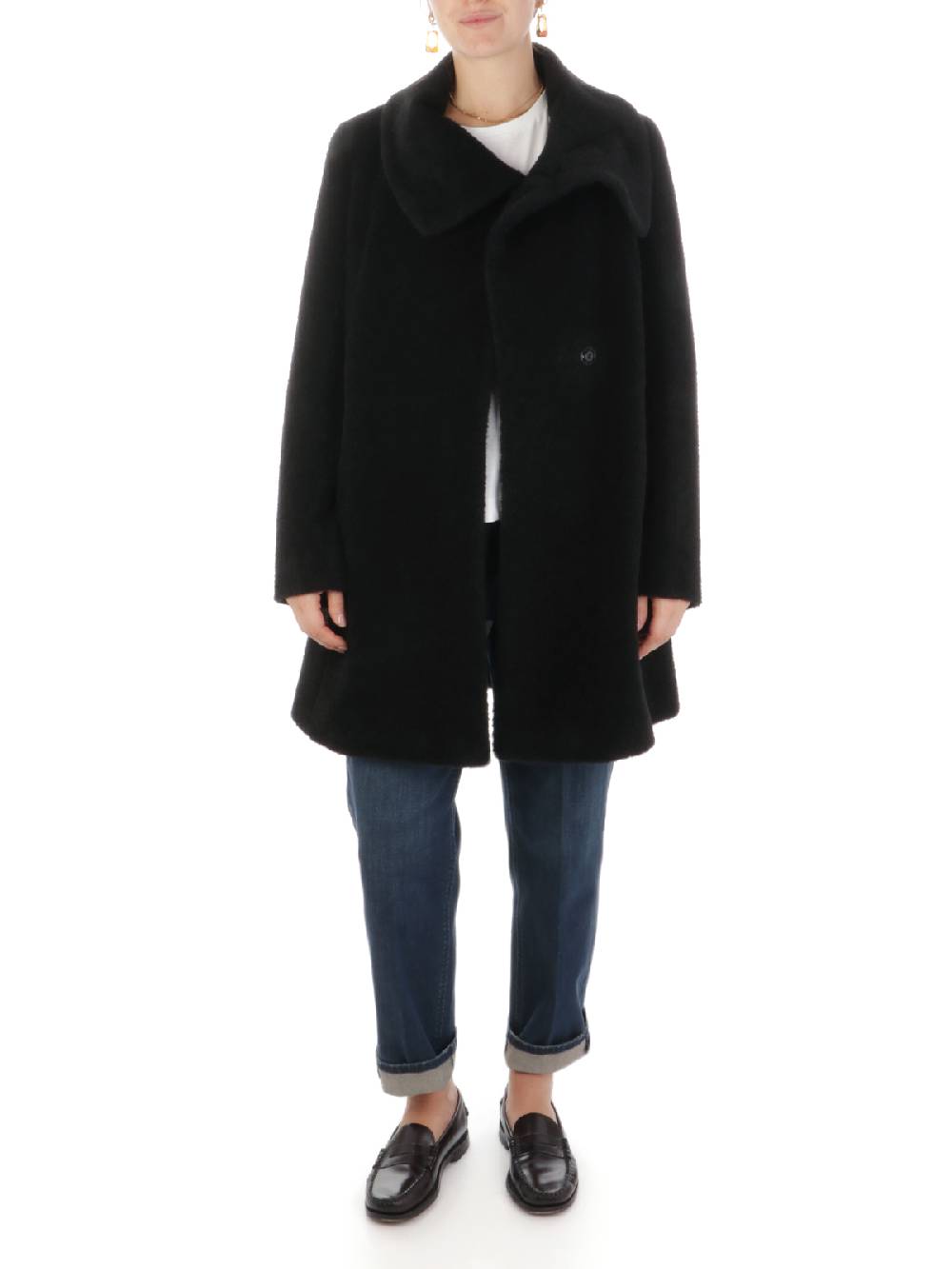 CINZIA ROCCA Cappotto Donna in Lana e Alpaca Shopping Online
