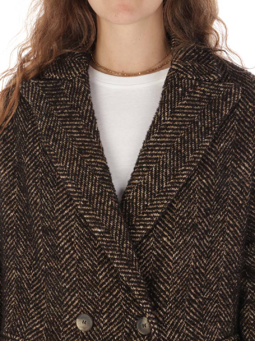 KILTIE Cappotto Donna Darrin Spigato Sottocosto