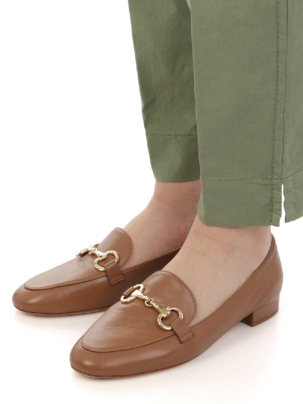 VIA MASINI 80 Pantaloni Chino Donna in Cotone Elasticizzato 2025