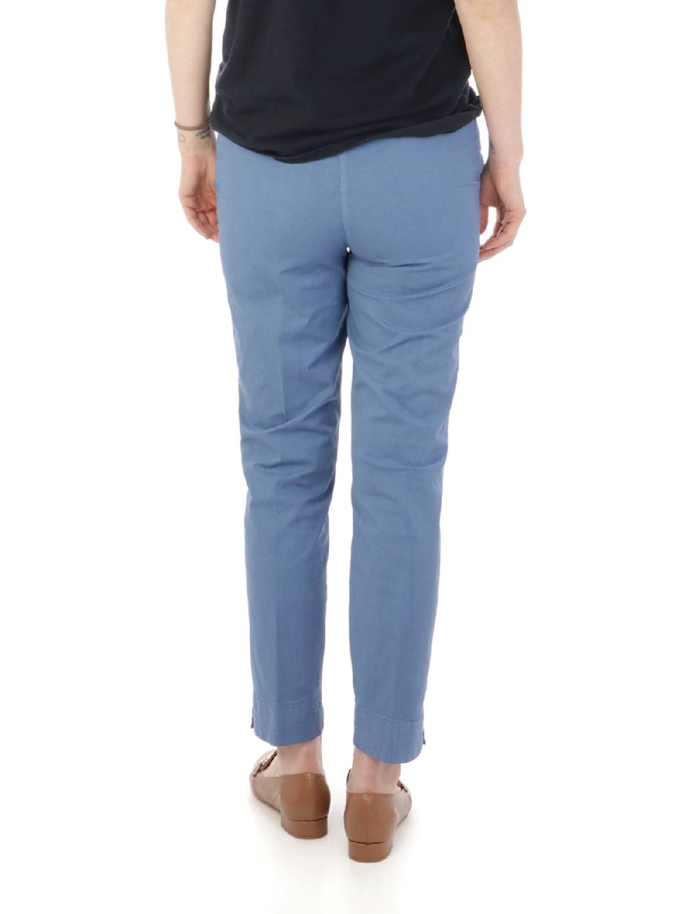 VIA MASINI 80 Pantaloni Chino Donna in Cotone Elasticizzato Italy
