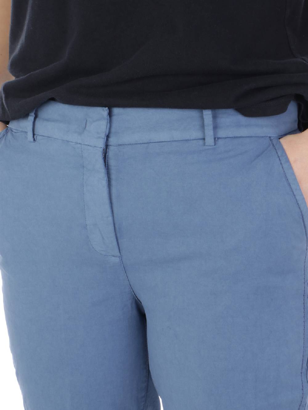VIA MASINI 80 Pantaloni Chino Donna in Cotone Elasticizzato Italy