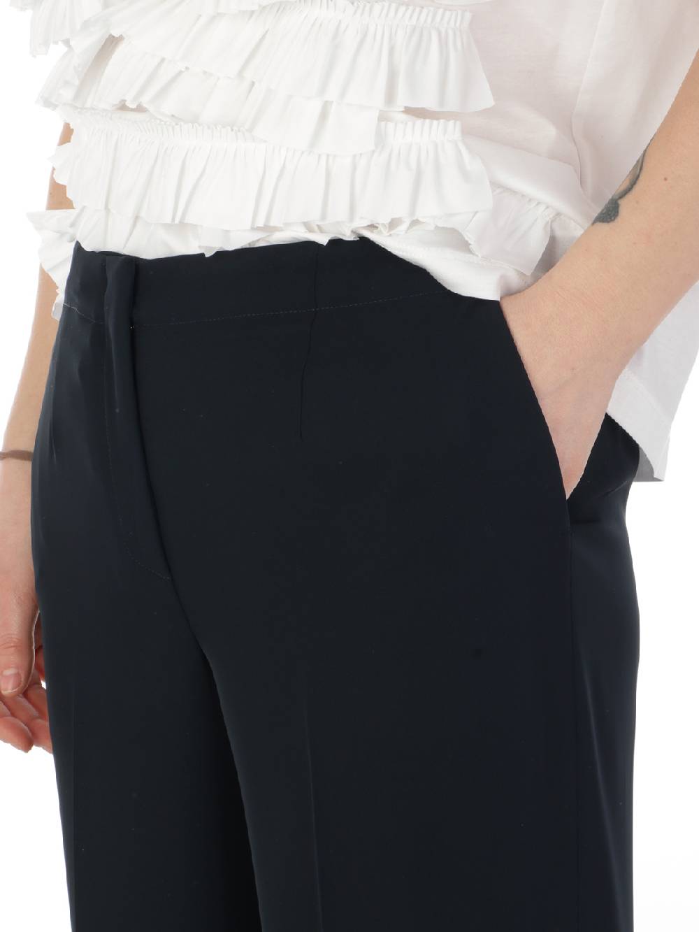 VIA MASINI 80 Pantaloni a Palazzo Donna Stretch Qualità Garantita